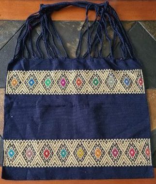 Blue Embroidered Tote bag 