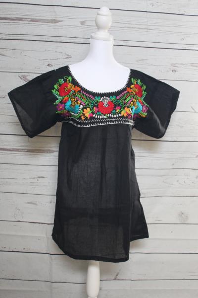 Black embroidered blouse