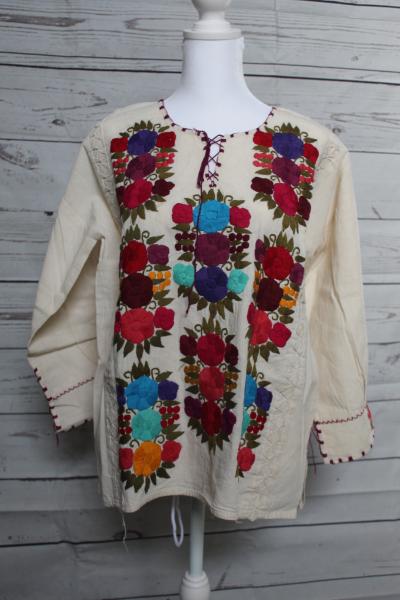 Embroidered by hand blouse