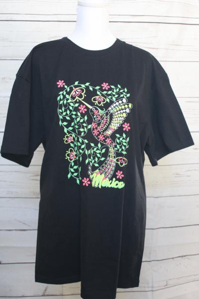 Hummingbird with flowers T-shirt